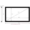 SCREEN RESEARCH ECRAN FIXE BLANC MAT