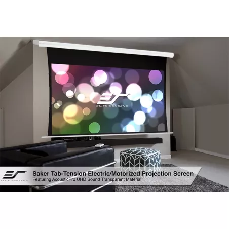 Ecran de projection électrique tensionné Elite Screens SAKER TAB TENSION