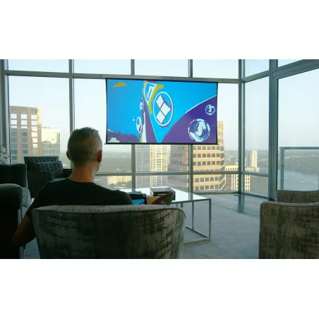 Ecran de projection électrique tensionné sans fil SOLO PRO