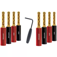 FICHES BANANES AUDIOQUEST SUREGRIP 100