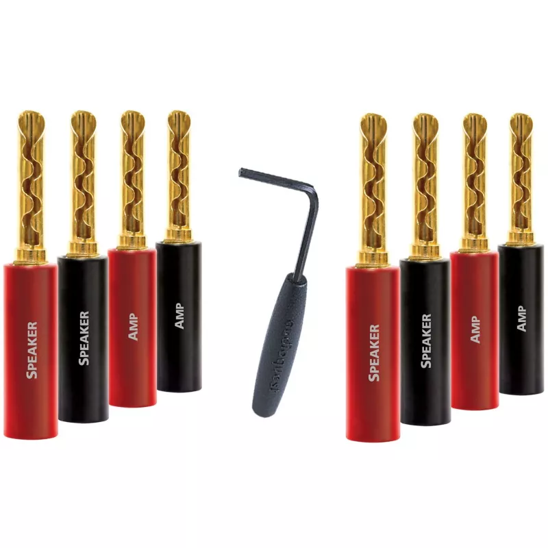 FICHES BANANES AUDIOQUEST SUREGRIP 100