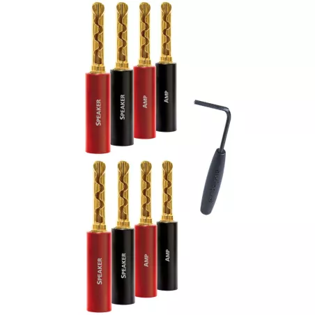 FICHES BANANES AUDIOQUEST SUREGRIP 100