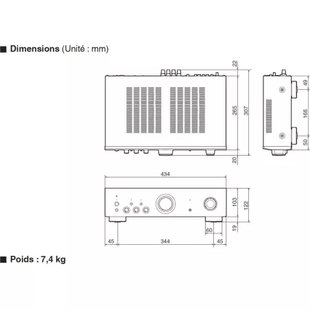 AMPLIFICATEUR DENON PMA-600NE NOIR