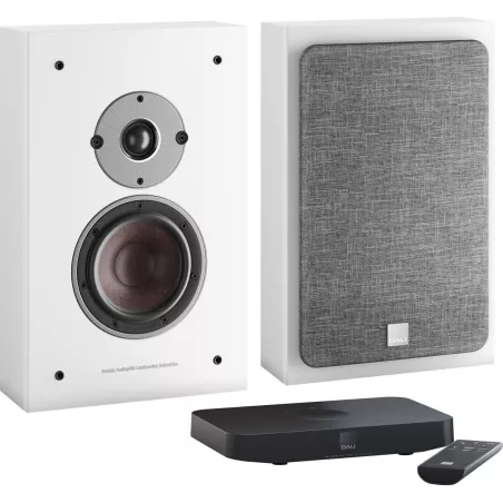 Enceintes sans fil hi-fi DALI OBERON ON-WALL C + SOUND HUB COMPACT