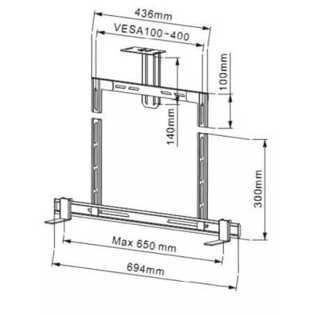 Support de barre de son universel MULTIBRACKETS KC-MB-BS2869