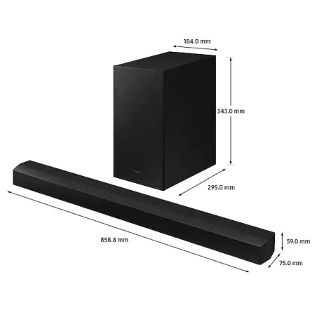 Barre de son 2.1, Caisson de basse sans fil, Bluetooth, SAMSUNG HW-B450