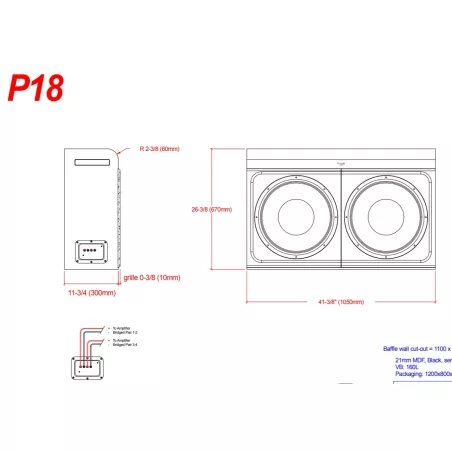 Caisson de graves Procella Audio P18
