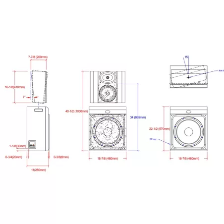 ENCEINTE CINEMA PROCELLA AUDIO P815