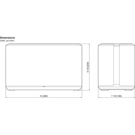 Paire d'enceintes sans fil et connectées DENON HOME 350