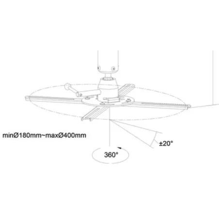 Support pour vidéo projecteur MULTIBRACKETS SPVP5211