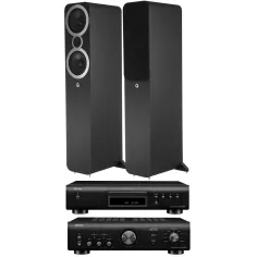 DENON PMA-600NE + DENON DCD-600NE + Q ACOUSTICS 3050i