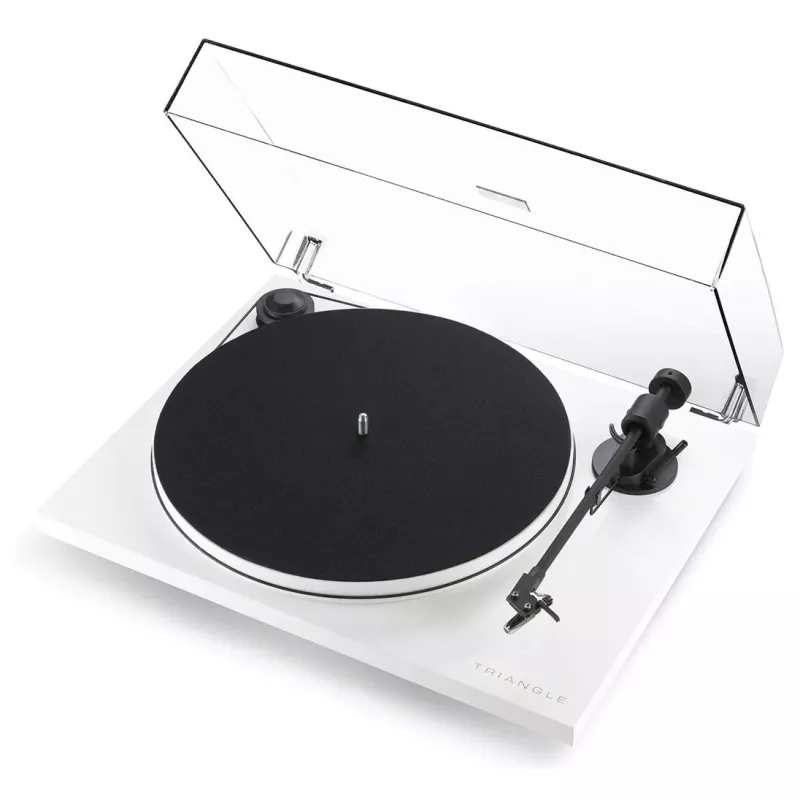 Platine vinyle Triangle blanche