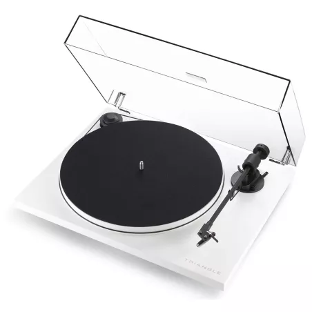 Platine vinyle Triangle blanche