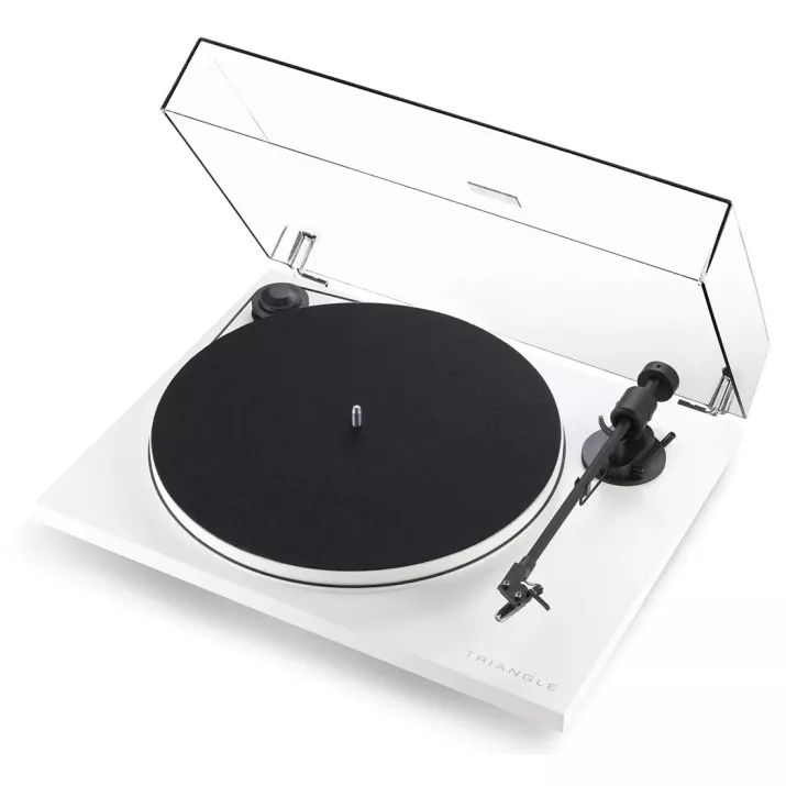Platine vinyle Triangle blanche