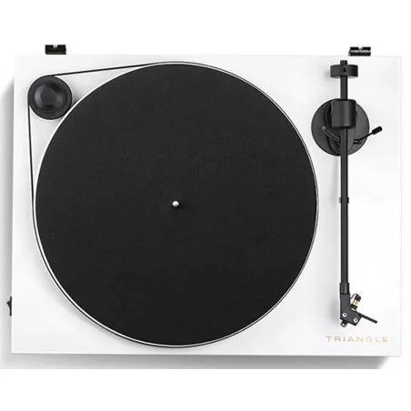 Platine vinyle Triangle blanche