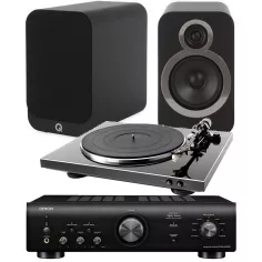 Amplificateur Denon PMA-600NE + Platine vinyle DENON DP-300 + Q ACOUSTICS 3020i