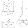 Support de table universel Multibrackets KC-MB-PS1114