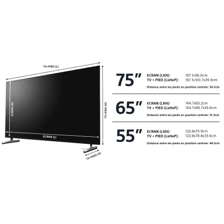 Téléviseur Dolby vision Bravia Sony KD55X85L