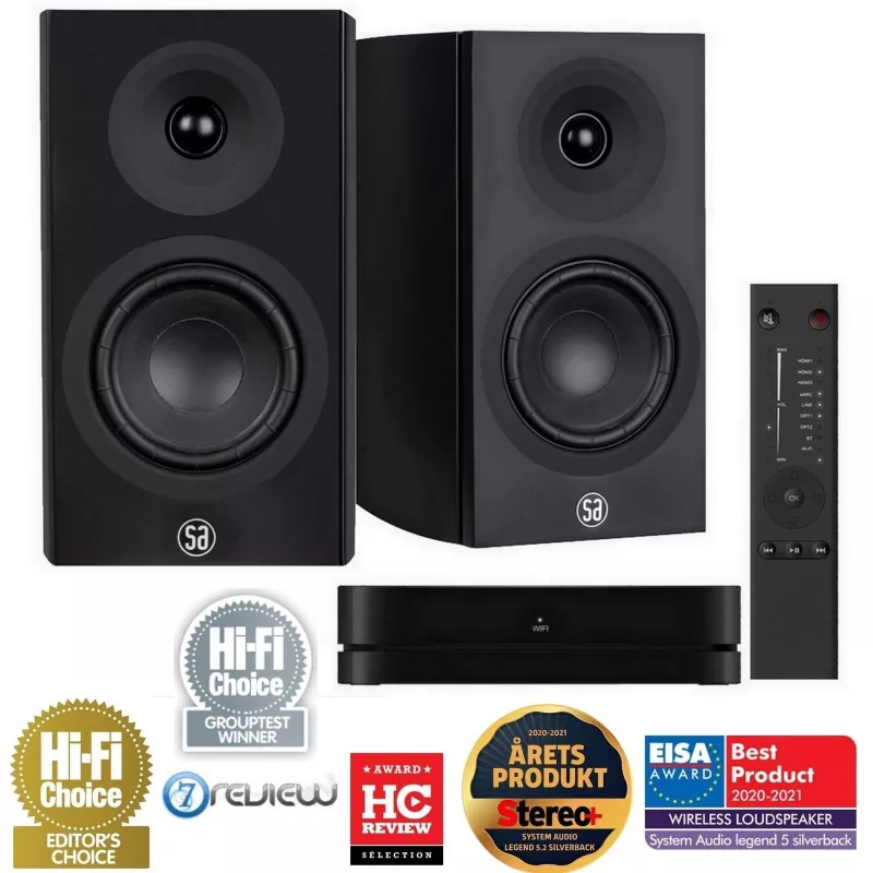 Paire d'enceintes sans fil, LEGEND 5.2 SILVERBACK WIRELESS
