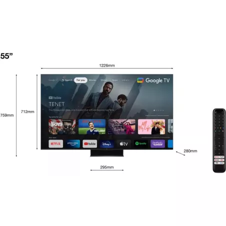 Téléviseur 4k HDR MINI LED TCL 55C849