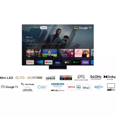 Téléviseur 4k HDR MINI LED TCL 65C849