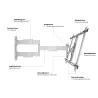 Support TV orientable blanc MULTIBRACKETS KC-MB-SDB0150