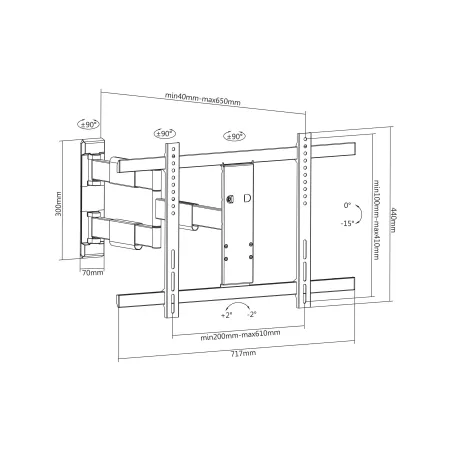 Support TV orientable blanc MULTIBRACKETS KC-MB-SDB0150