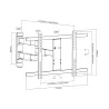 Support TV orientable blanc MULTIBRACKETS KC-MB-SDB0150