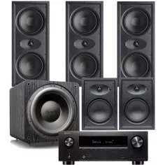 Pack Home cinéma 5.1 DENON AVR-X2800 H + ATLANTIC TECHNOLOGY IW-110LCR-S