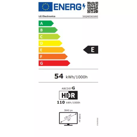 Télévision 4K LG 50QNED826