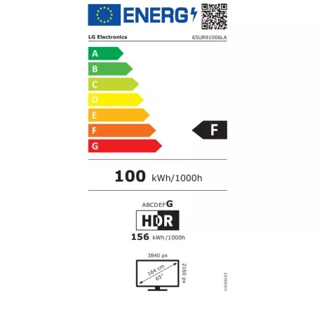Téléviseur 4K LG 65UR91006