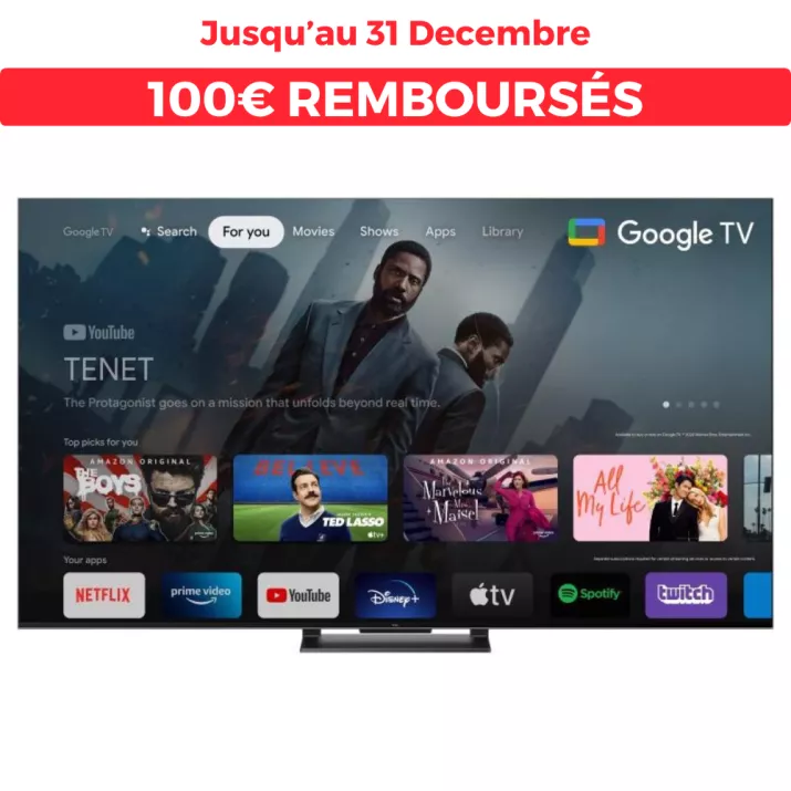 Téléviseur Full Array LED TCL 55C745