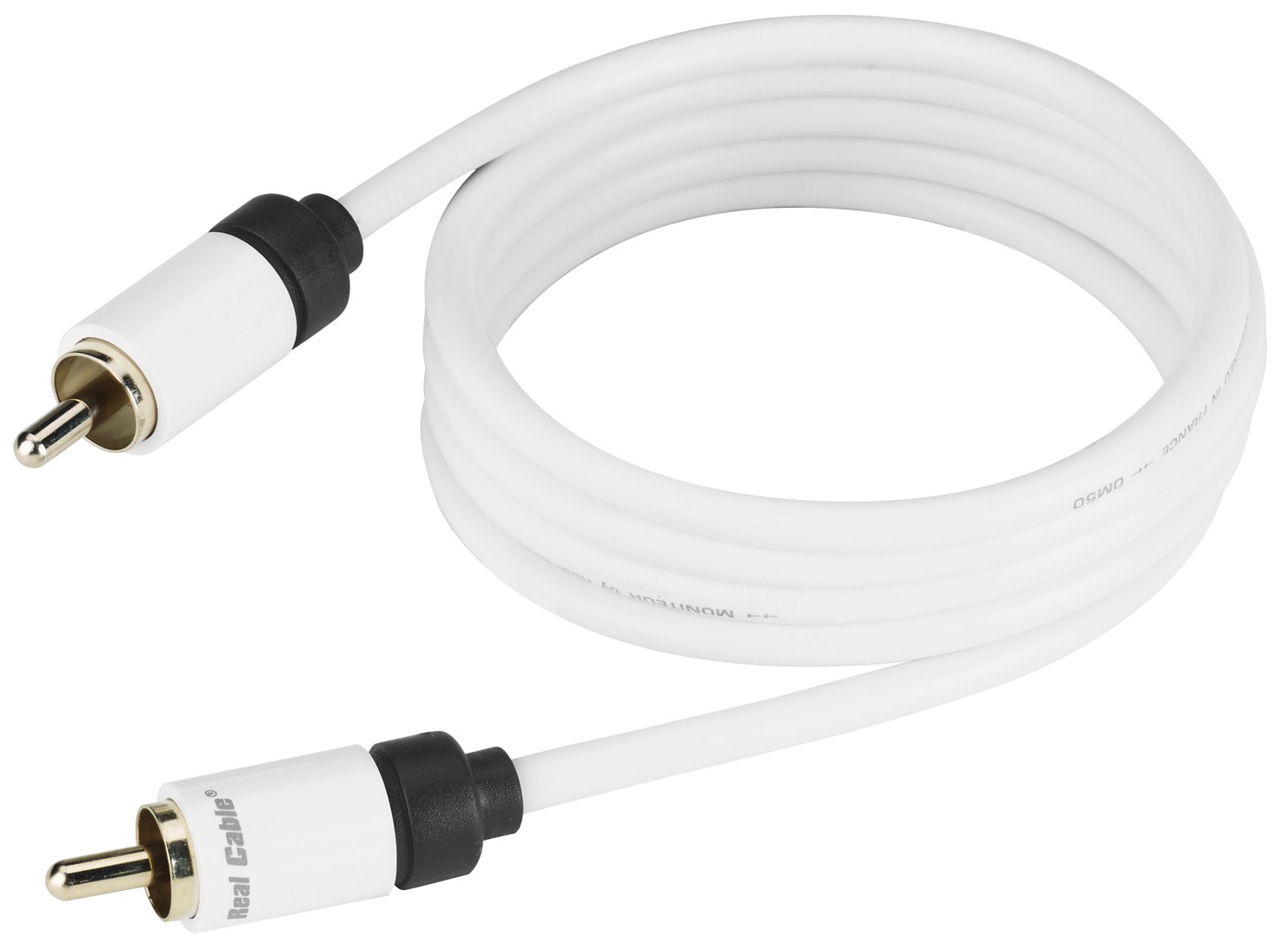 Cable audio mono 1RCA - Cuivre désoxygéné à 99,99