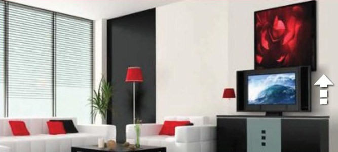 Ascenseur pour écran plat dans le salon VENSET TS700C