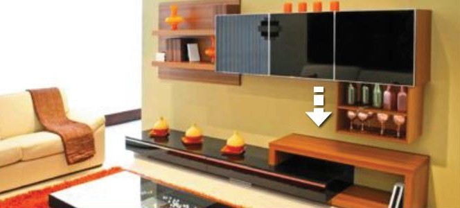 Ascenseur pour écran plat dans le salon VENSET TS700C