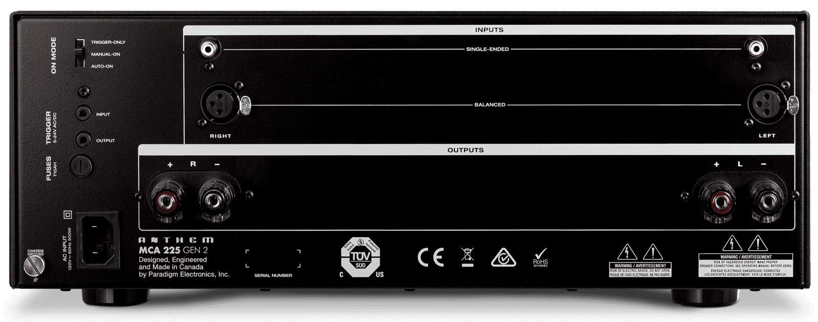 Amplificateur stéréo Anthem MCA225 V2