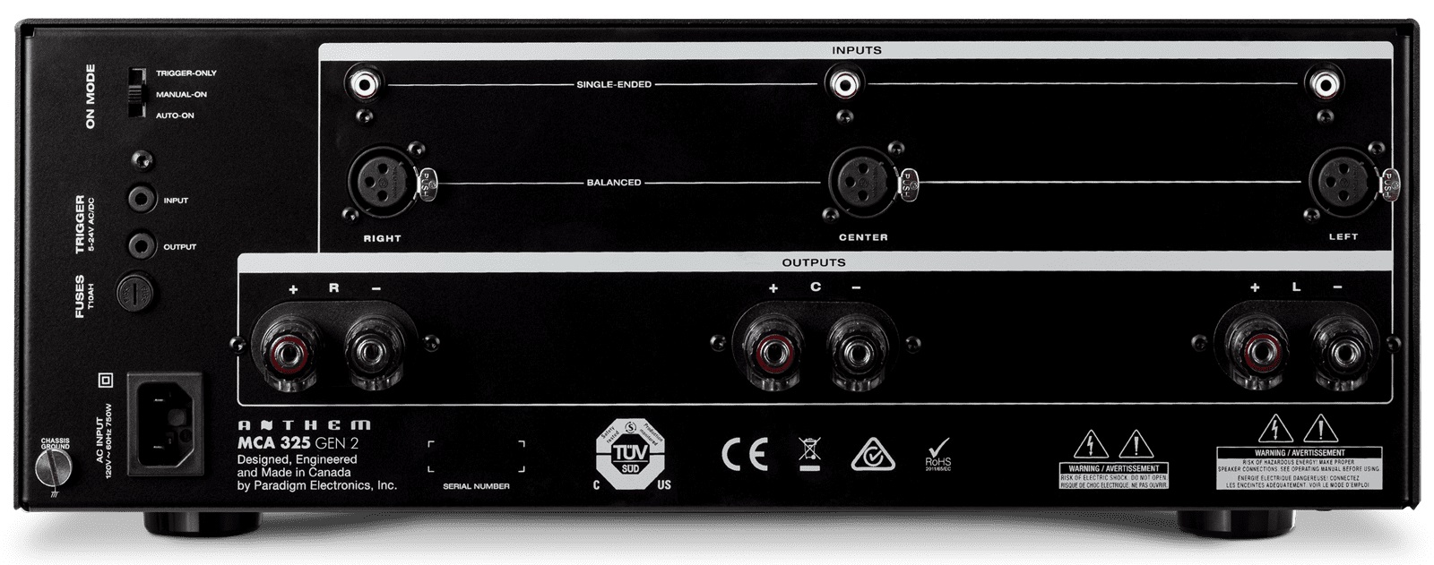 Amplificateur stéréo Anthem MCA325 V2