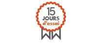 Satisfait ou remboursé pendant 15 jours