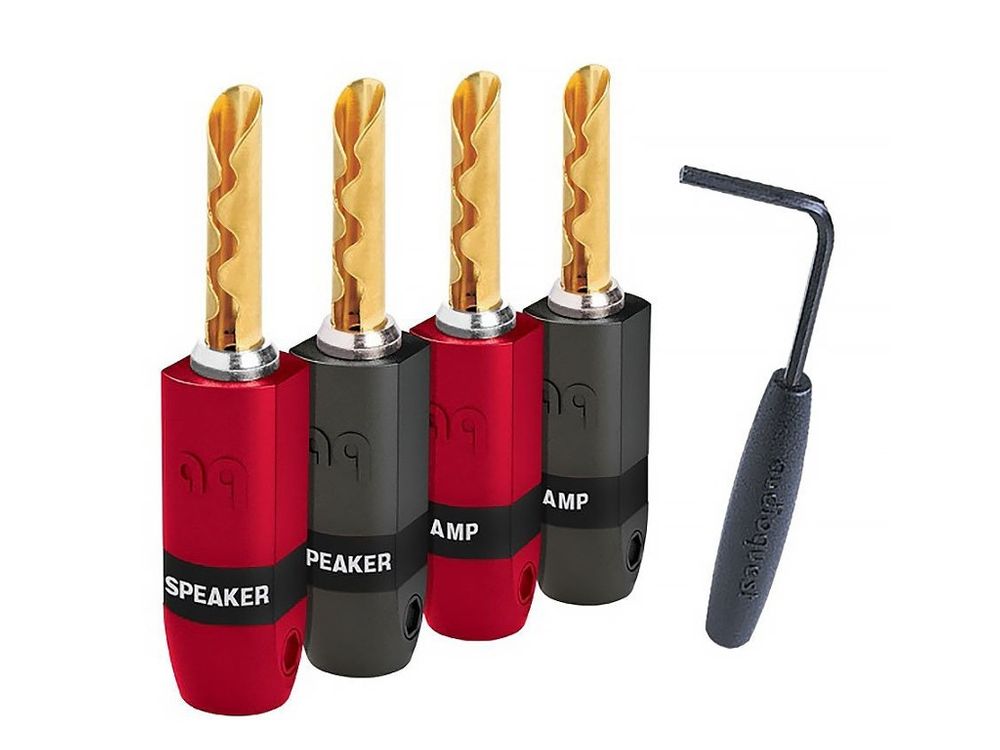 Audioquest SureGrip 300, lot de 4 fiches banane
