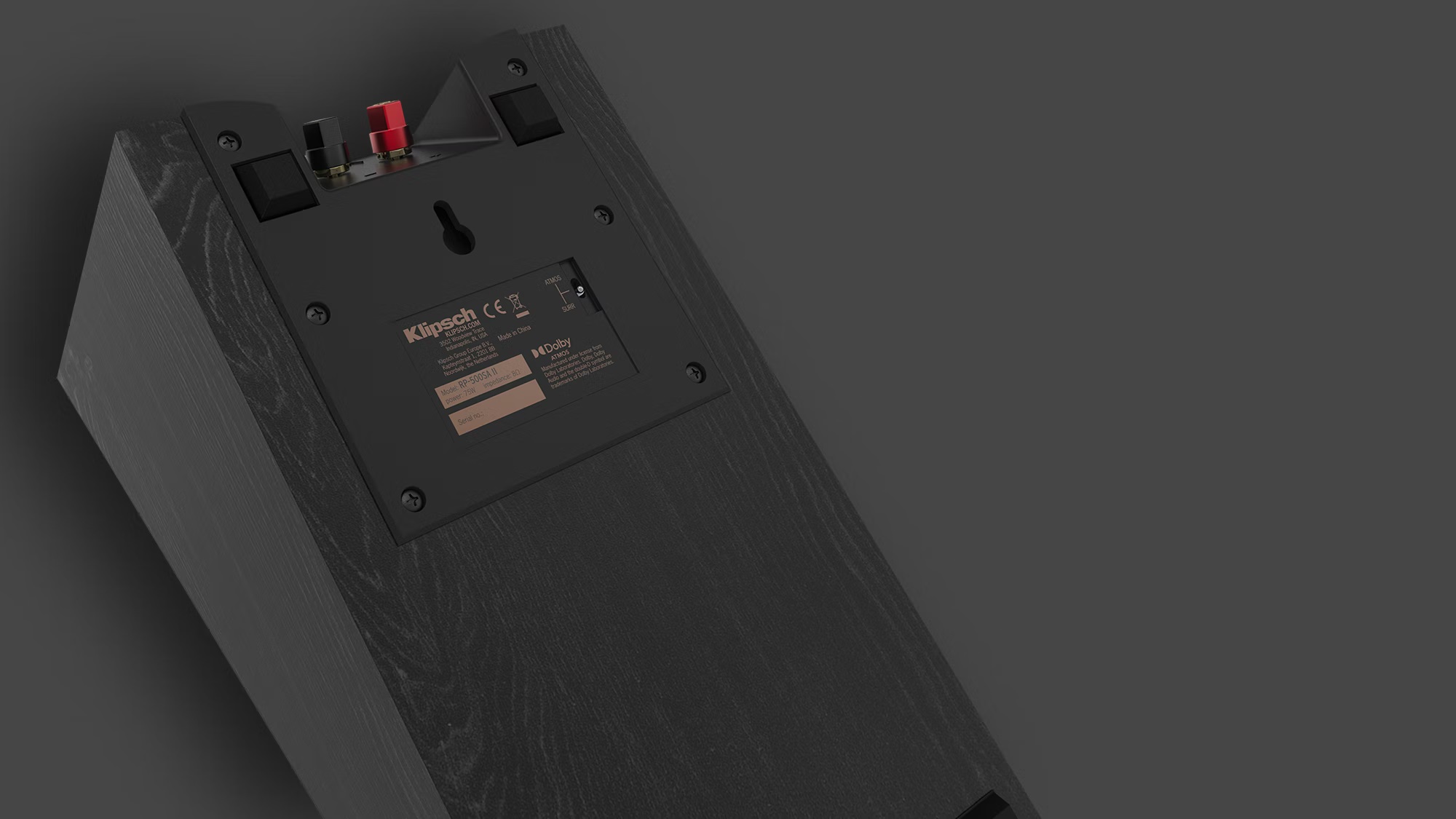 Vue intérieure de l'enceinte Klipsch RP504C II