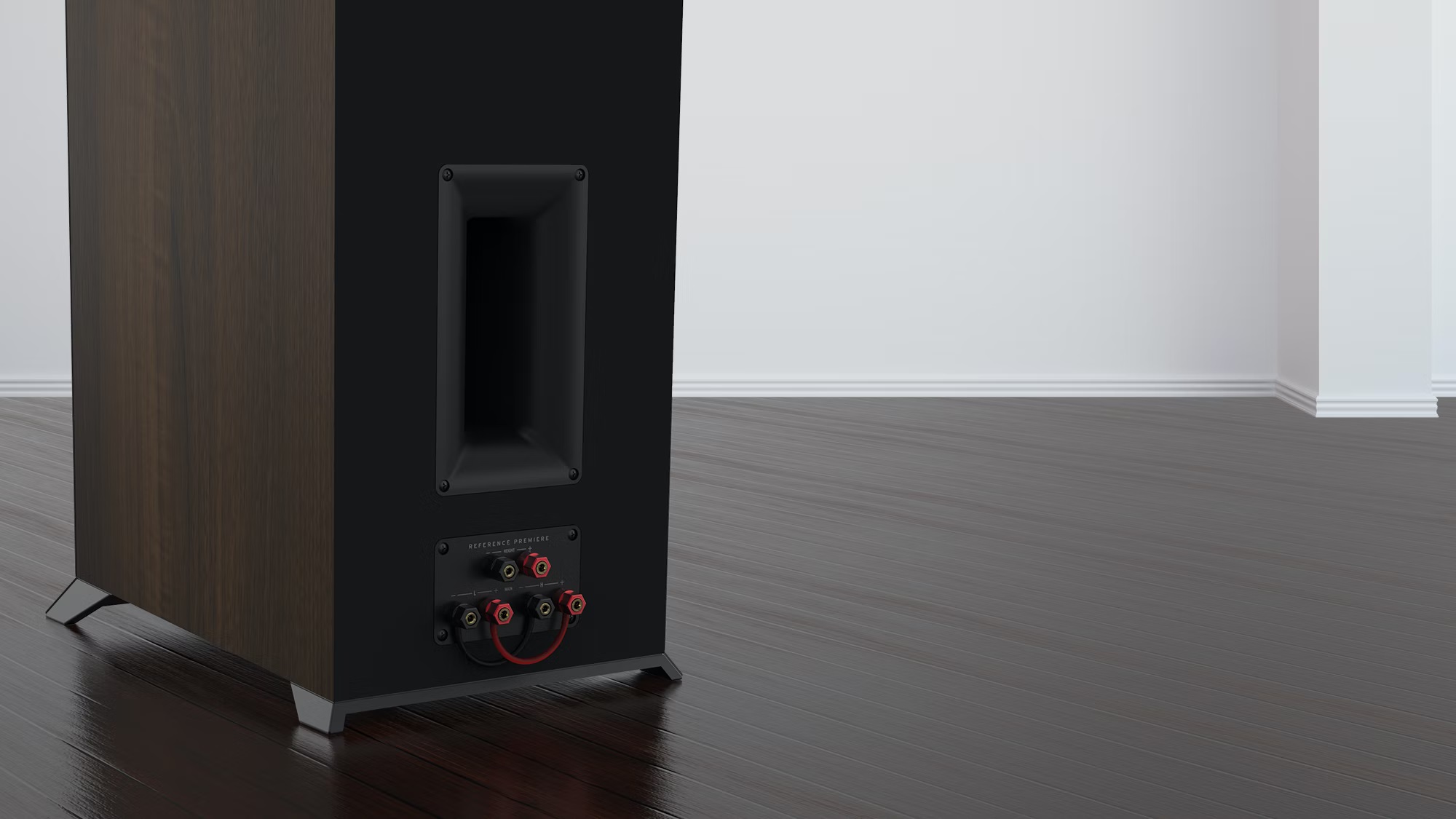 Klipsch RP8000 F II bornier haut-parleurs assurant le bi-câblage et la bi amplification