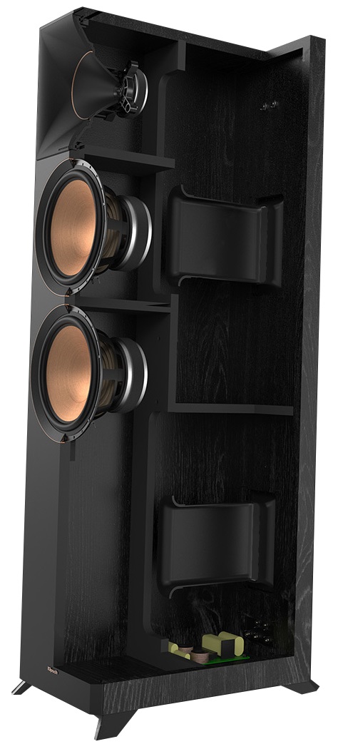 Vue intérieure de l'enceinte Klipsch RP8000 F II