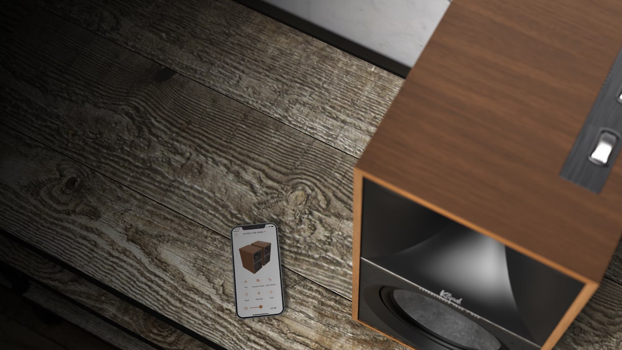 Les enceintes Klipsch Nines possèdent une application gratuite.