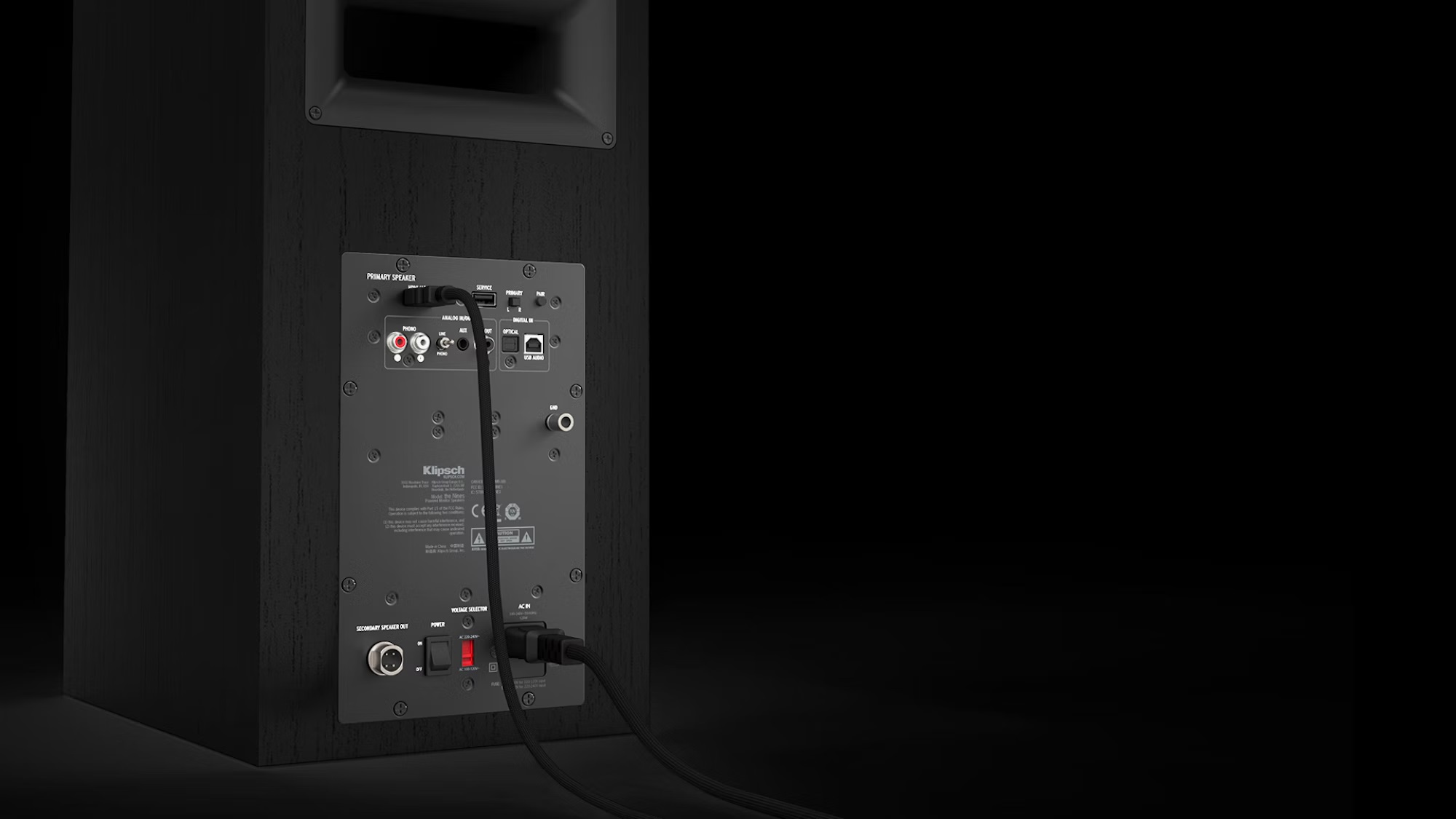 Les enceintes actives Klipsch Nines possèdent une entrée HDMI ARC