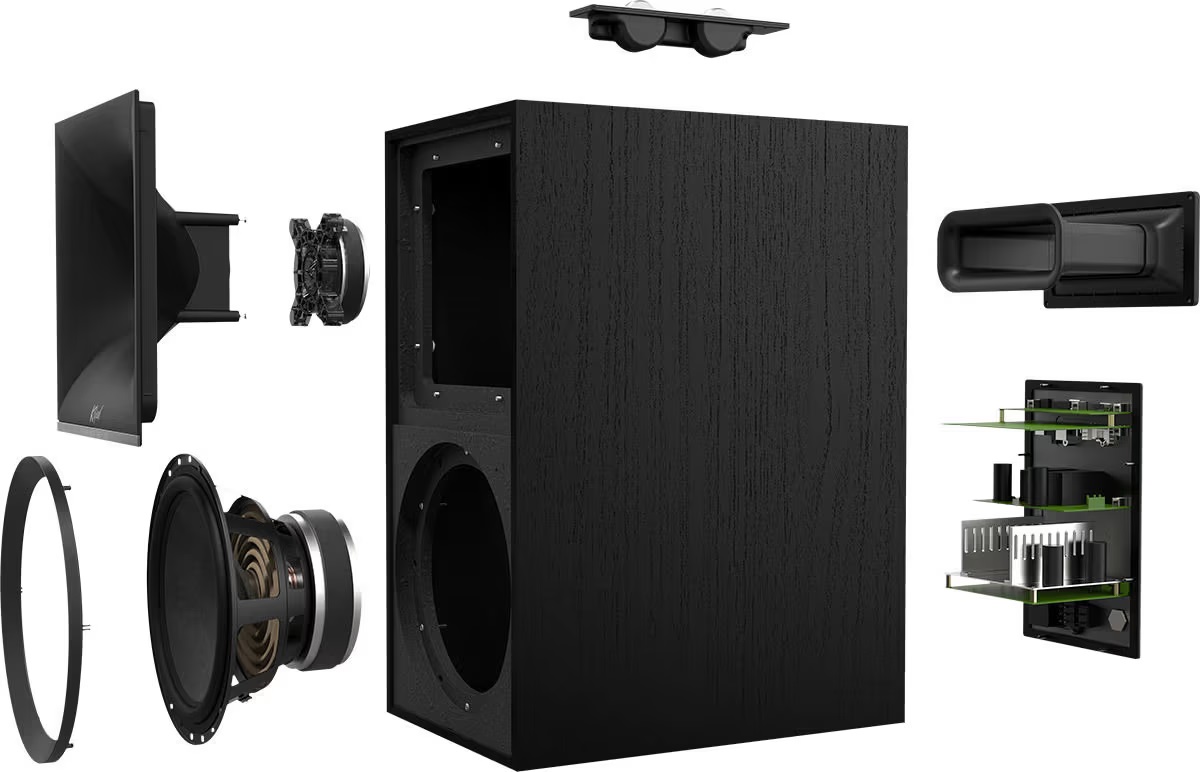 Les enceintes actives Klipsch The Nines utilisent un haut-parleur à grand débattement.