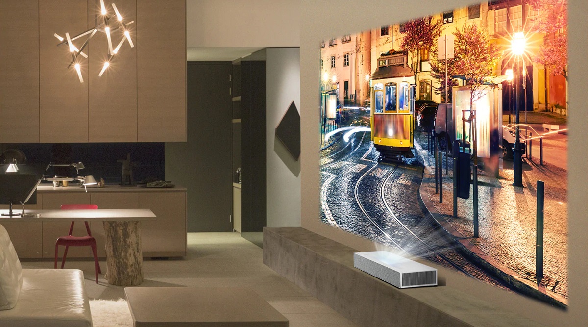 vidéoprojecteur ultra courte focale 4K LG HU85LS