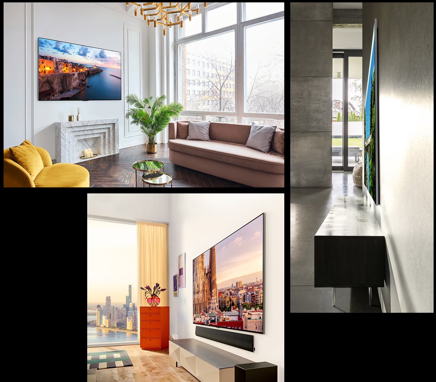 Grâce à son support mural spécialement développé, le TV LG OLED55G3 s'intègre parfaitement à votre intérieur.