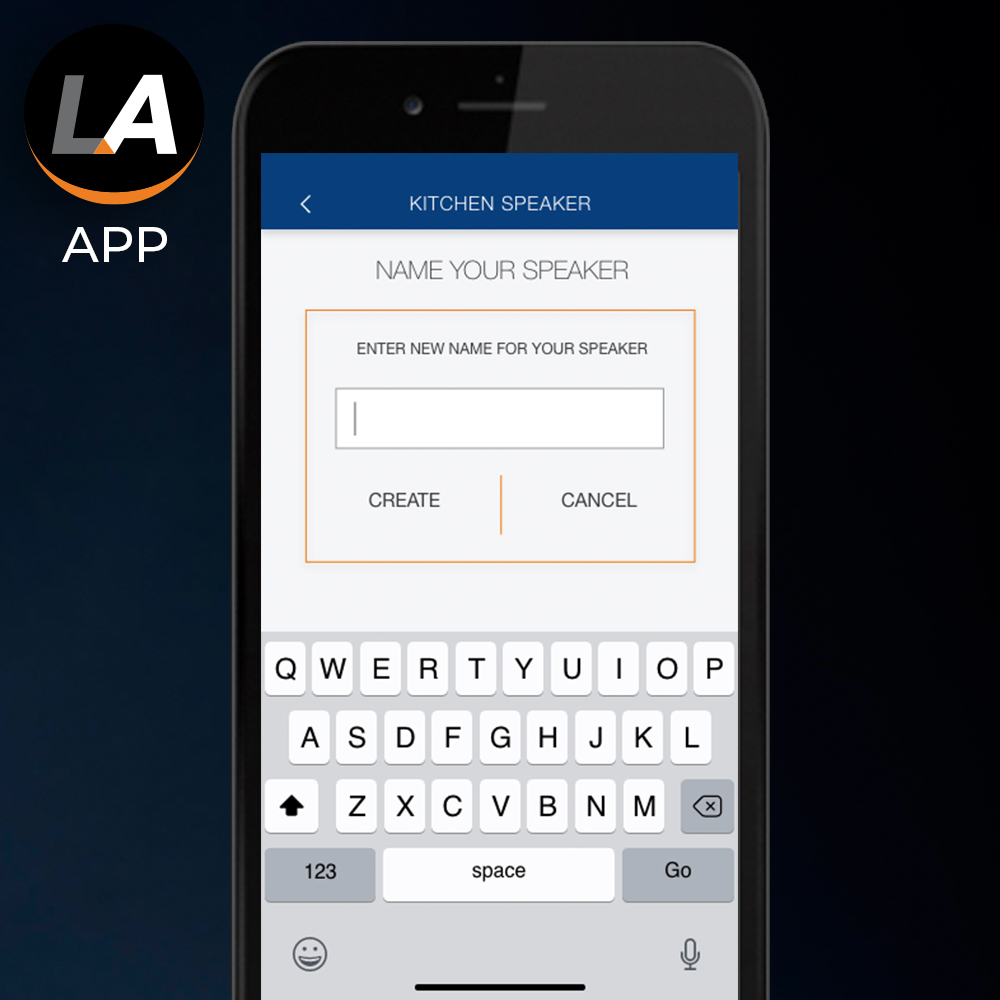 Lithe Audio, Enceinte Encastrable Bluetooth, renommez chaque enceinte via l'app