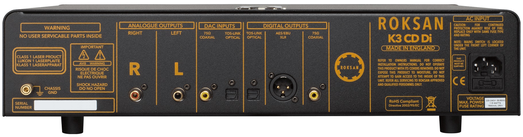 Lecteur CD, Transport CD, Roksan K3 CD