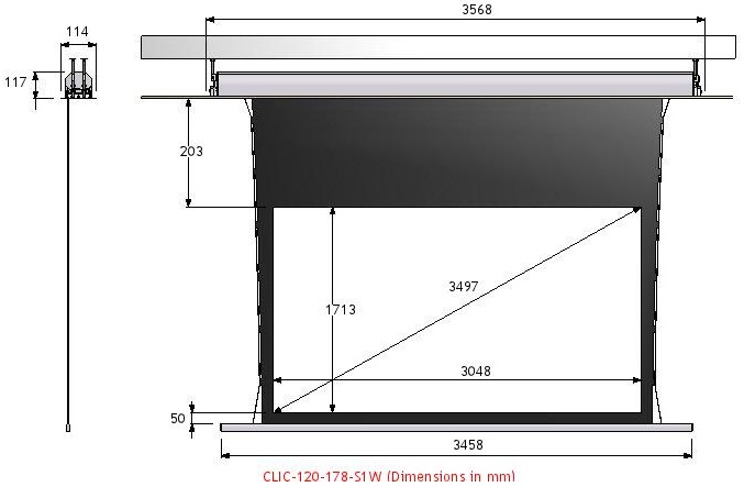 SCREEN RESEARCH, écran de projection electriqueECRAN